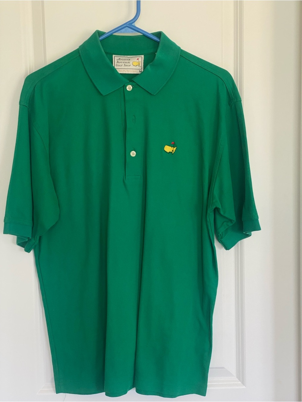 Slazenger Augusta National Golf Polo Shirt Adult Medium Green Logo Golfing Mens